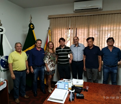 Visita ao Prefeito Jorge Nunes do MDB de Santa Mariana.