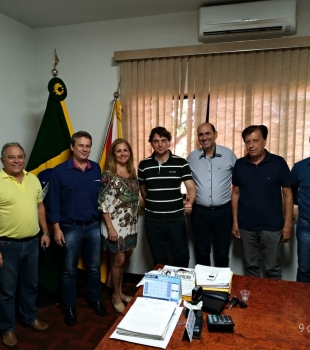 Visita ao Prefeito Jorge Nunes do MDB de Santa Mariana.