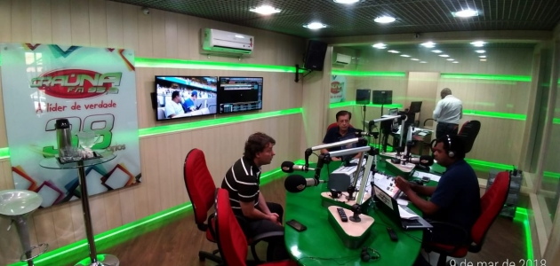 Anibelli visita a Rádio Graúna FM 95,3 em Cornélio Procópio.