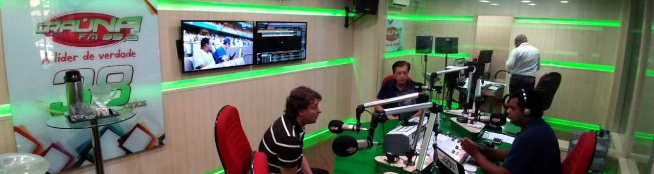 Anibelli visita a Rádio Graúna FM 95,3 em Cornélio Procópio.