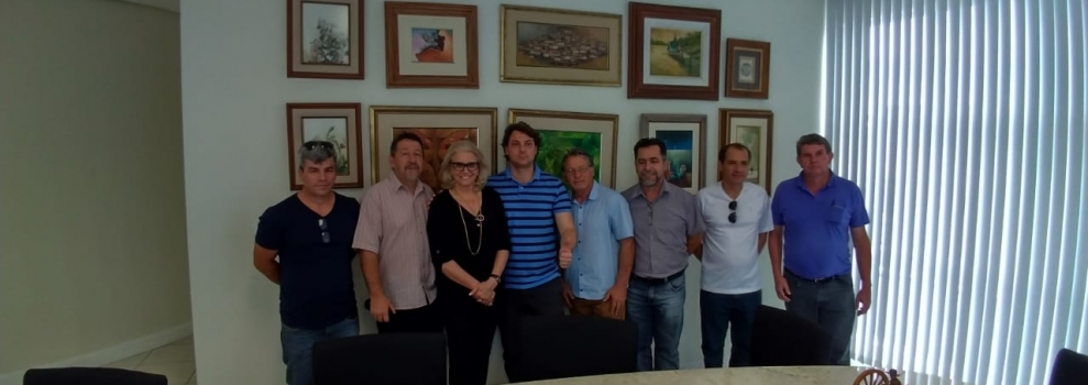 Deputado Anibelli em visita ao Diário do Sudoeste.