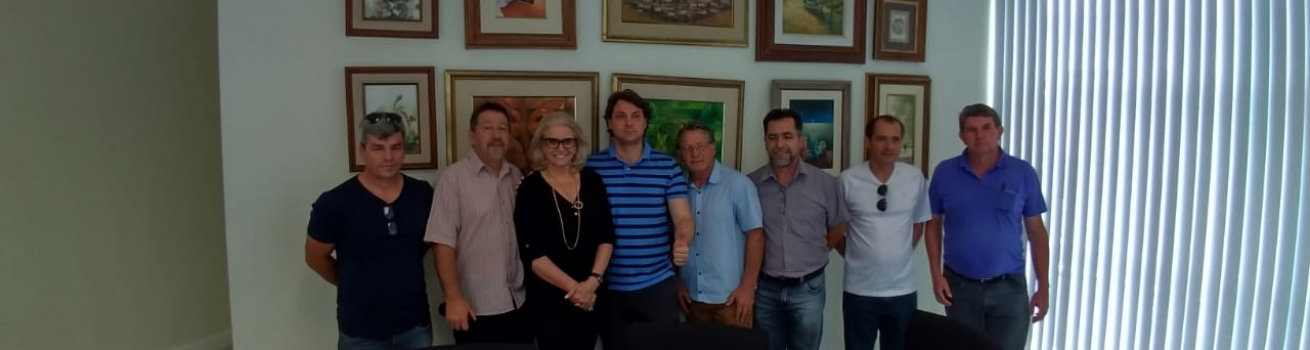 Deputado Anibelli em visita ao Diário do Sudoeste.