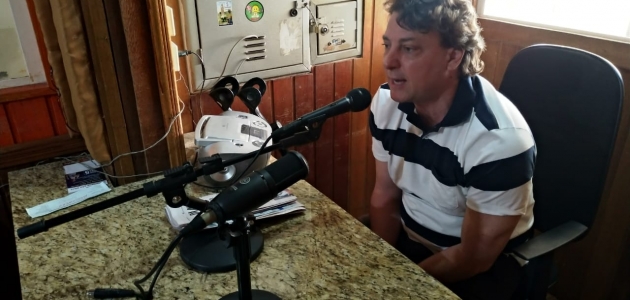 Visita à rádio Transamérica de Paranavaí.