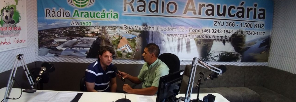 Visita a Rádio Araucária em Mangueirinha