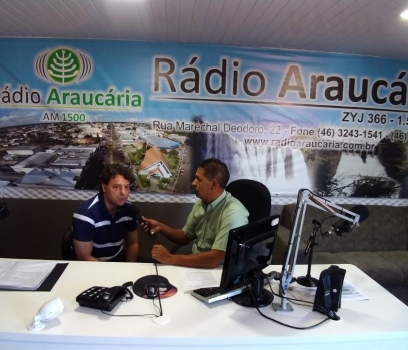 Visita a Rádio Araucária em Mangueirinha