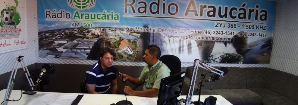 Visita a Rádio Araucária em Mangueirinha