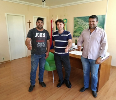 Visita ao amigo prefeito Luciano Dias de Honório Serpa.