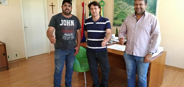 Visita ao amigo prefeito Luciano Dias de Honório Serpa.