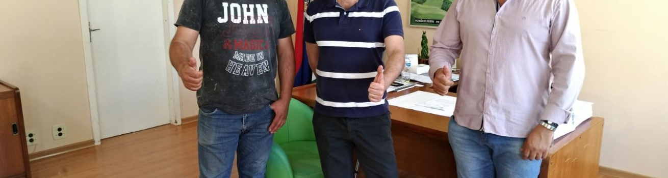 Visita ao amigo prefeito Luciano Dias de Honório Serpa.