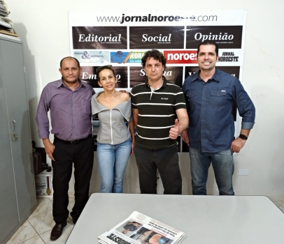 Visita à sede do Jornal Noroeste