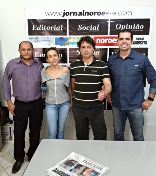 Visita à sede do Jornal Noroeste