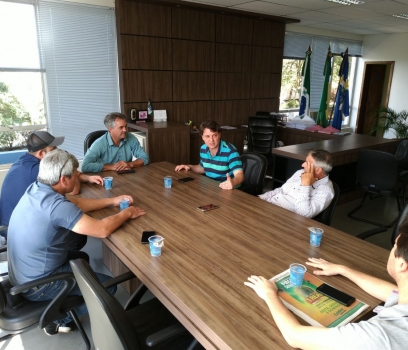 Visita ao prefeito Vadeco do munícipio de São João.