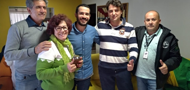 Visita ao vereador Claudio do Carmo.