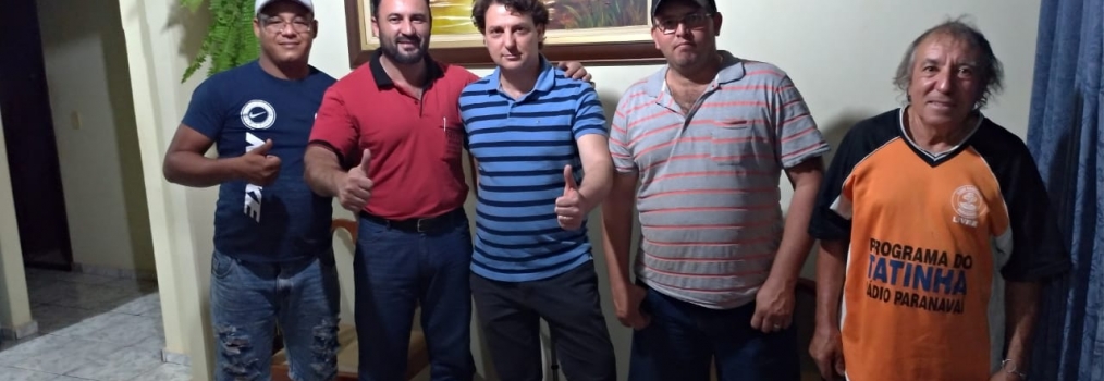 Anibelli Neto visita amigos em Tamboara