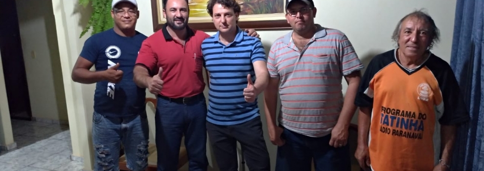 Anibelli Neto visita amigos em Tamboara