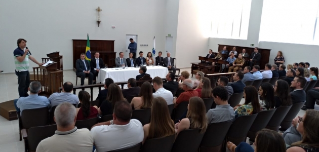 Anibelli Neto participa da Inauguração do Novo Fórum da cidade de Rio Negro.
