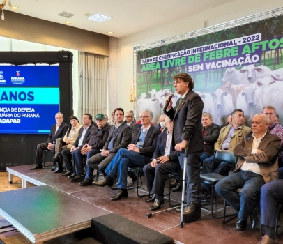 Anibelli Neto celebra o primeiro ano do Paraná como área livre de febre aftosa sem vacinação