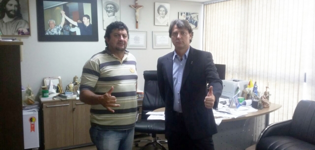 Anibelli recebe vereador Boca do PMDB de Quitandinha.