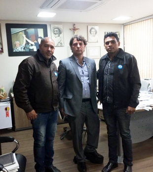 Anibelli Neto recebe a visita dos amigos de Piraquara.