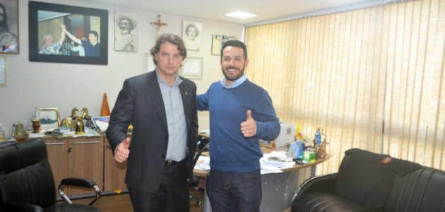 Visita do Vereador Claudio do Carmo de Santo Antônio do Sudoeste