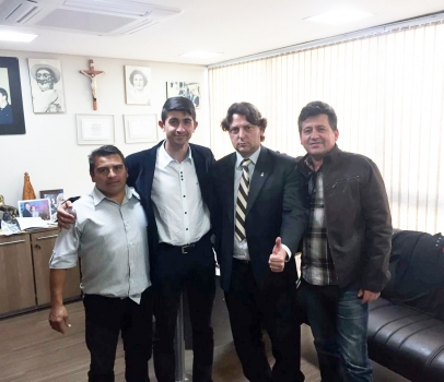  Anibelli recebe prefeito Patrick de Cerro Azul e o vice Porquinho.  