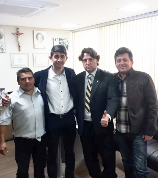  Anibelli recebe prefeito Patrick de Cerro Azul e o vice Porquinho.  