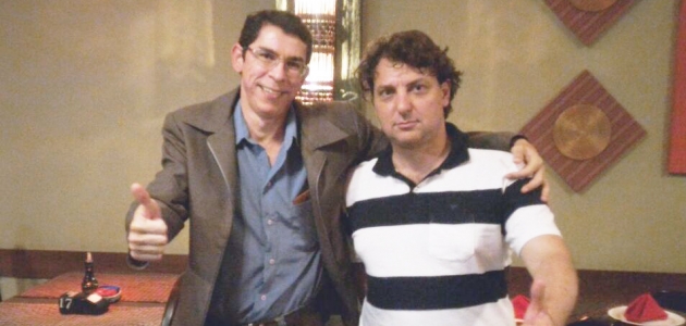 Anibelli com o seu amigo Consolaro.