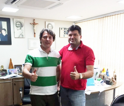 Anibelli recebeu a visita do amigo Nilson Martins ex-prefeito de Atalaia.