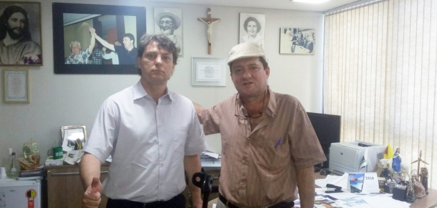 Visita do amigo vereador Vivaldo Morales de Santa Isabel do Ivaí.