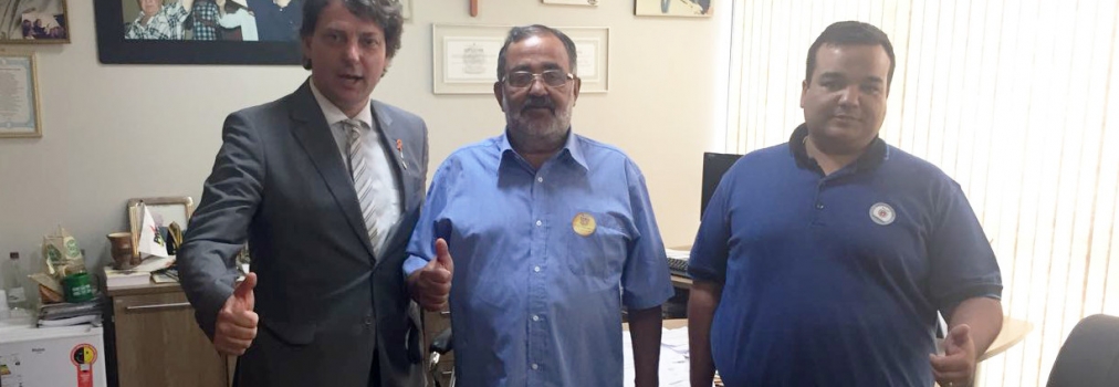 Visita do Vereador Leandro e seu Pai ex-vereador Zezinho do PMDB de Pinhais.