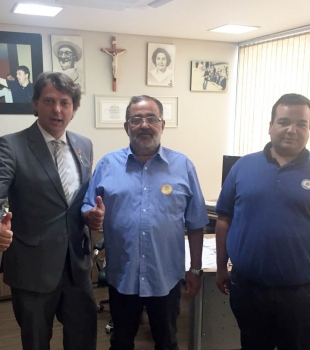 Visita do Vereador Leandro e seu Pai ex-vereador Zezinho do PMDB de Pinhais.