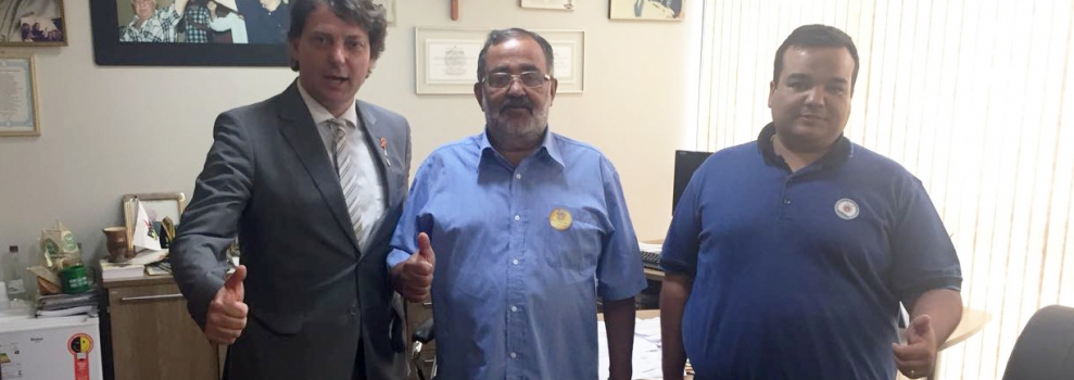 Visita do Vereador Leandro e seu Pai ex-vereador Zezinho do PMDB de Pinhais.