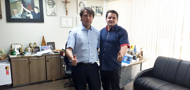 Visita do Vereador Zico vice-presidente do PMDB de Palmas.