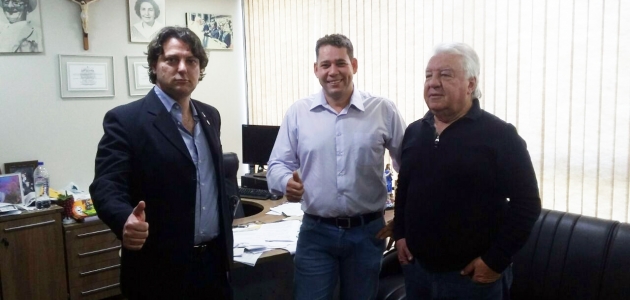 Visita do vereador Luiz Gustavo de São Jorge do Ivaí.