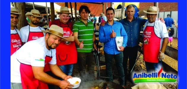 Anibelli Neto participou da 12º festa do Cabrito Apressado em Corumbataí do Sul.
