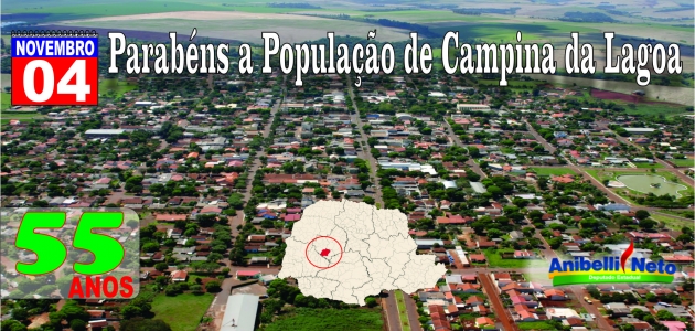 Parabéns Campina da Lagoa