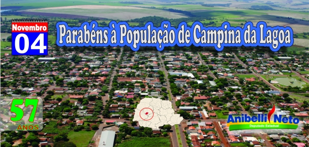 Parabéns à População de Campina da Lagoa
