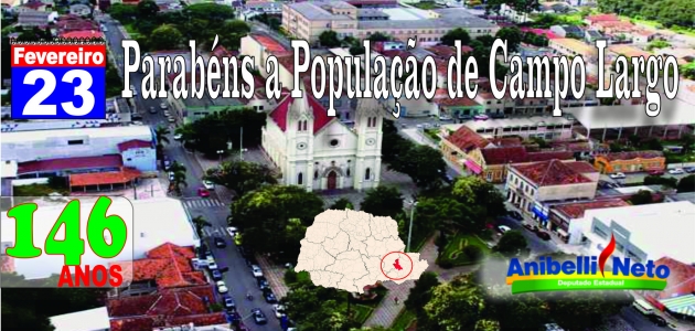 Parabéns a População de Campo Largo