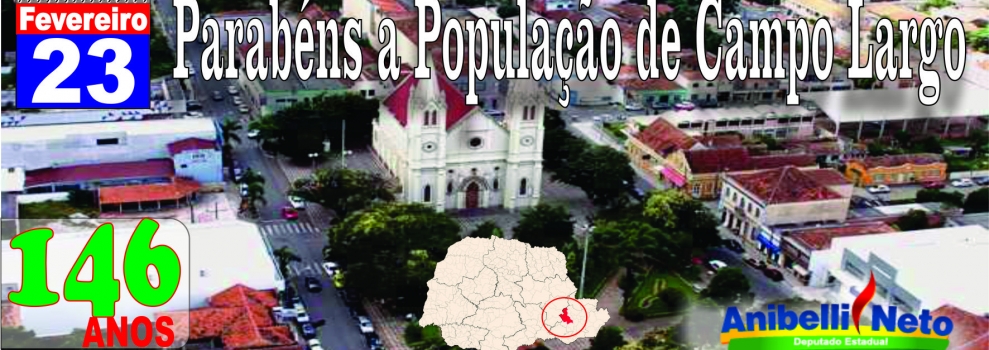 Parabéns a População de Campo Largo