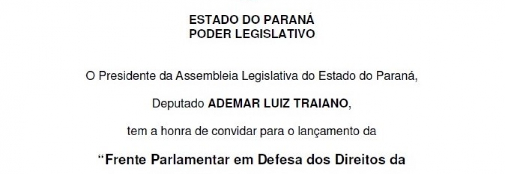 Frente Parlamentar em Defesa dos Trabalhadores realizará Evento de Lançamento