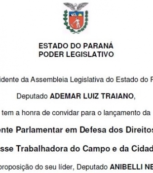 Frente Parlamentar em Defesa dos Trabalhadores realizará Evento de Lançamento