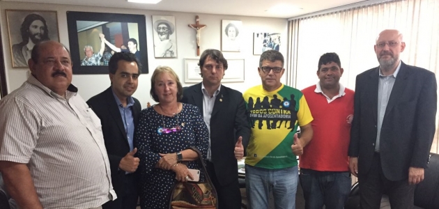 Anibelli Neto recebe visita de Lideranças Sindicais