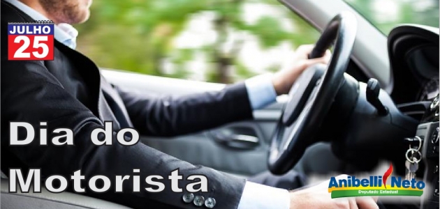 Parabéns pelo Dia do Motorista