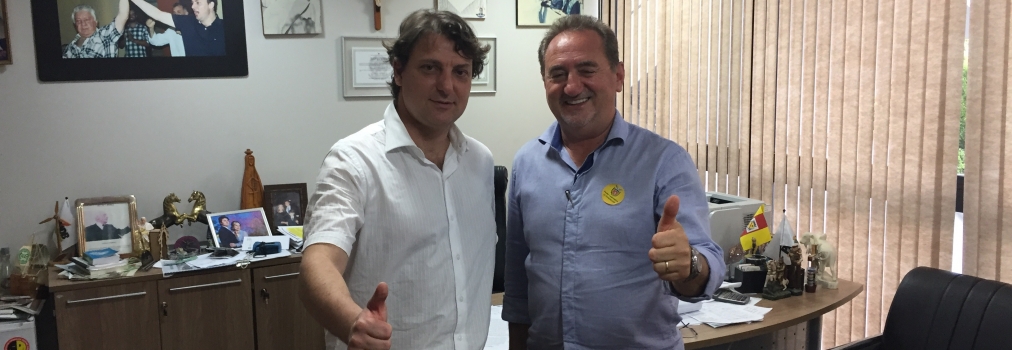 Prefeito Eleito de Clevelândia Visita Anibelli Neto