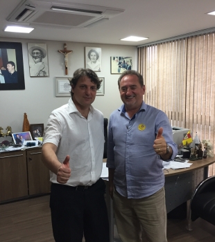 Prefeito Eleito de Clevelândia Visita Anibelli Neto