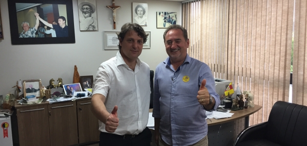 Prefeito Eleito de Clevelândia Visita Anibelli Neto
