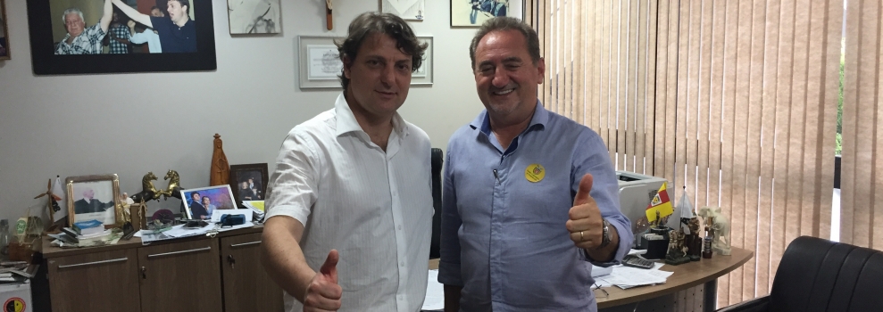 Prefeito Eleito de Clevelândia Visita Anibelli Neto