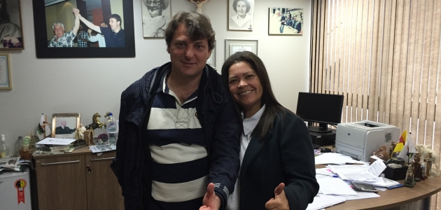 Sandra de Antonina visita Anibelli Neto