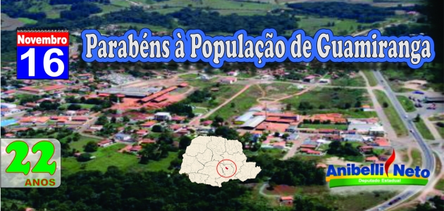 Parabéns à População de Guamiranga.