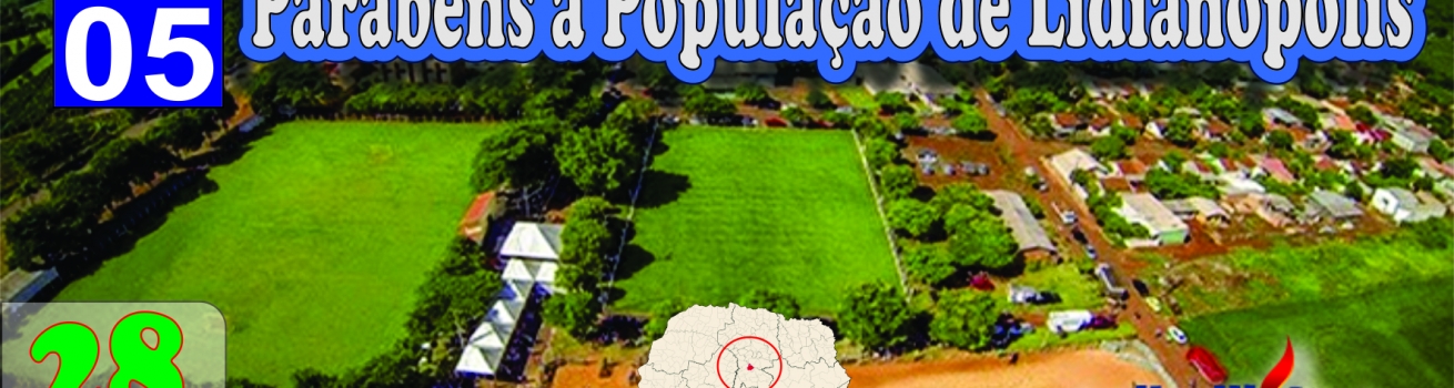 Parabéns à População de Lidianópolis